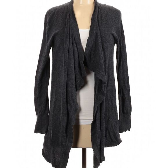 Ann Taylor LOFTRuffle LapelCardigan - Picture 1 of 4
